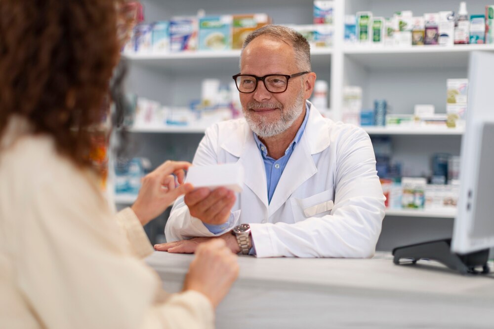 Pharmacist at work